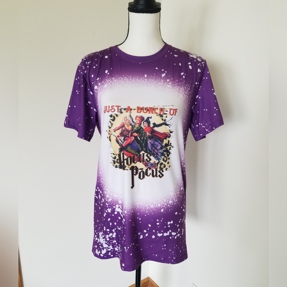 Hocus Pocus Faux Bleached T Shirt - Picture 1 of 4